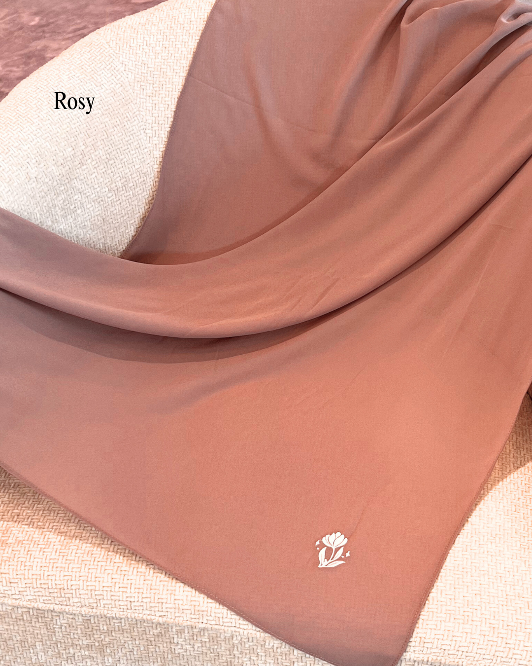 (ROSY) Plain Shawl