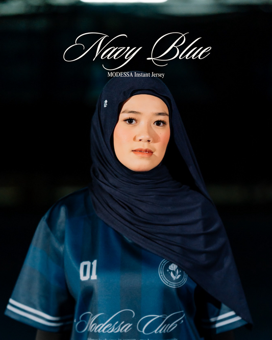 (NAVY BLUE) Instant Jersey Shawl