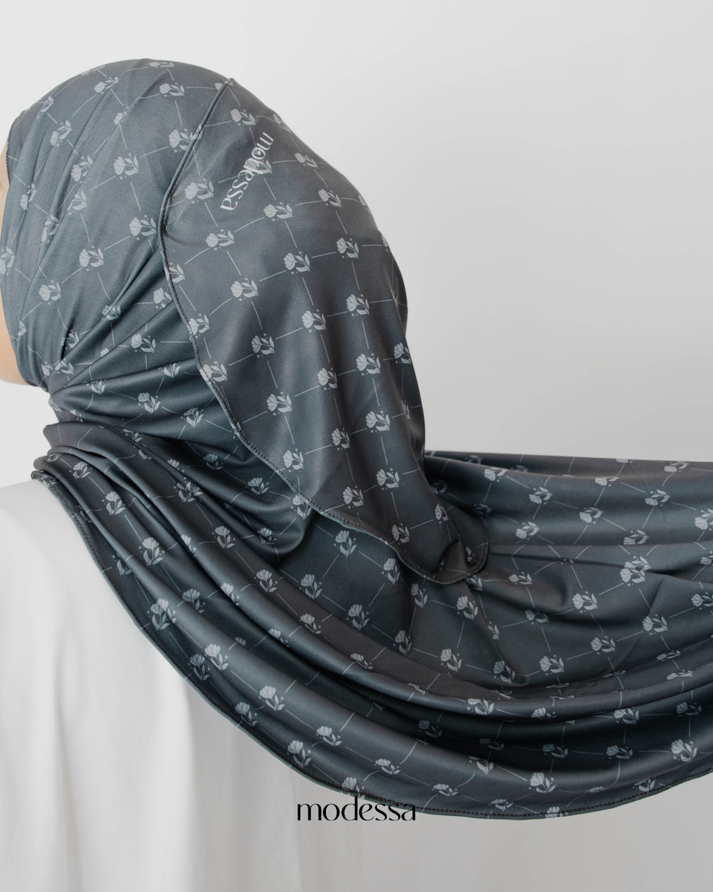 Printed Instant Jersey Shawl with Inner