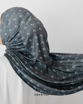 Printed Instant Jersey Shawl with Inner