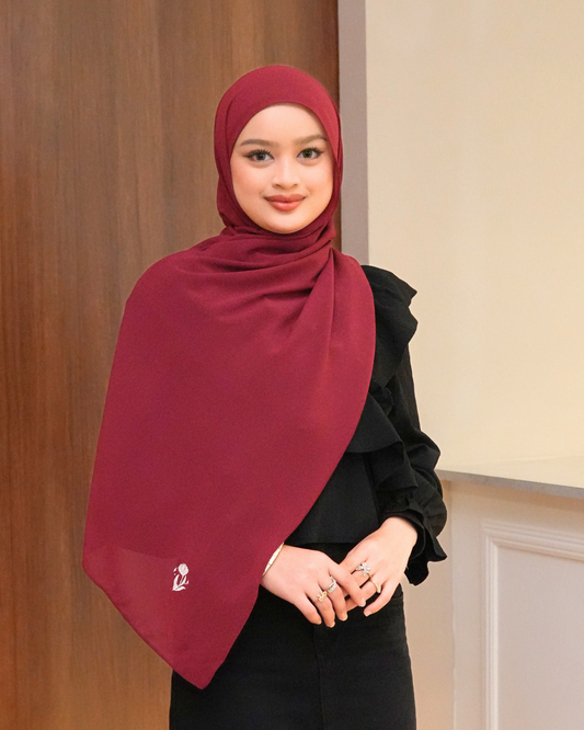 (MAGENTA) Plain Shawl