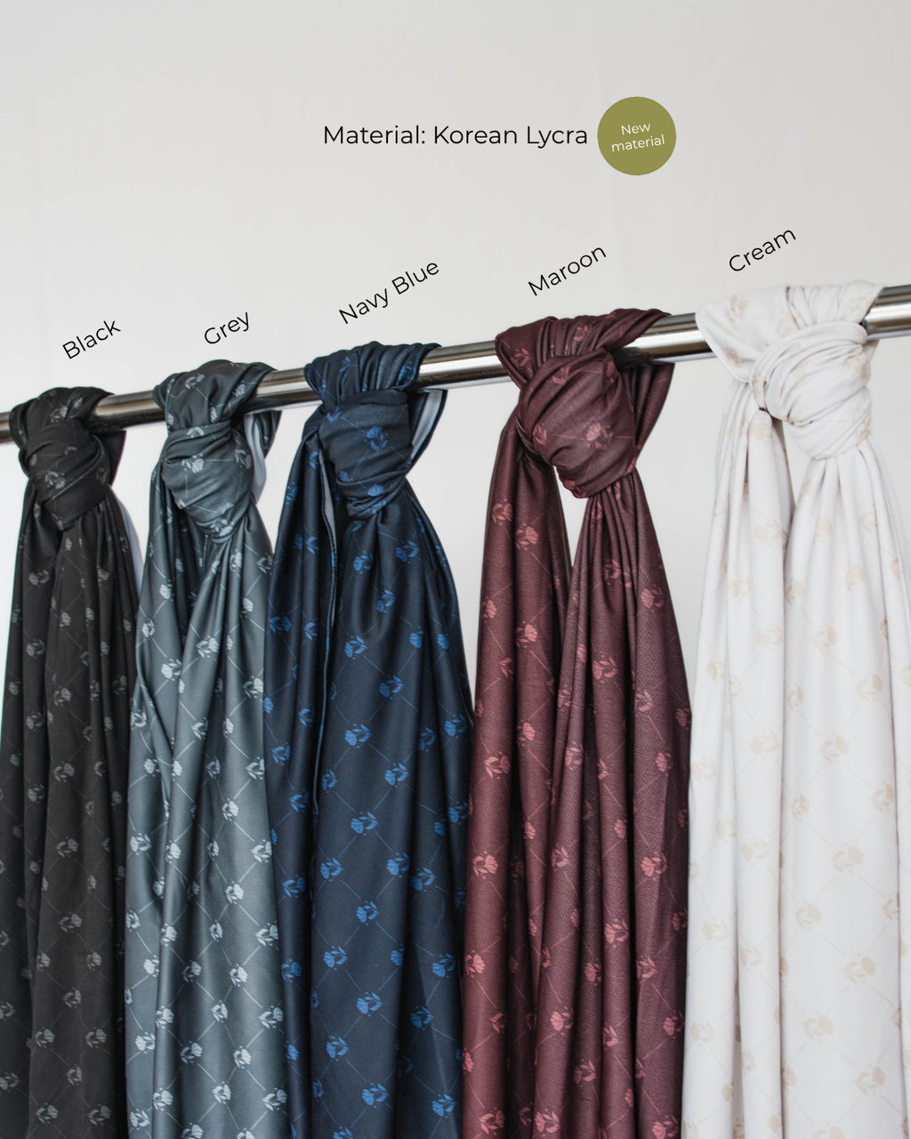 Printed Instant Jersey Shawl with Inner