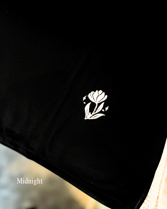 (MIDNIGHT) Plain Shawl