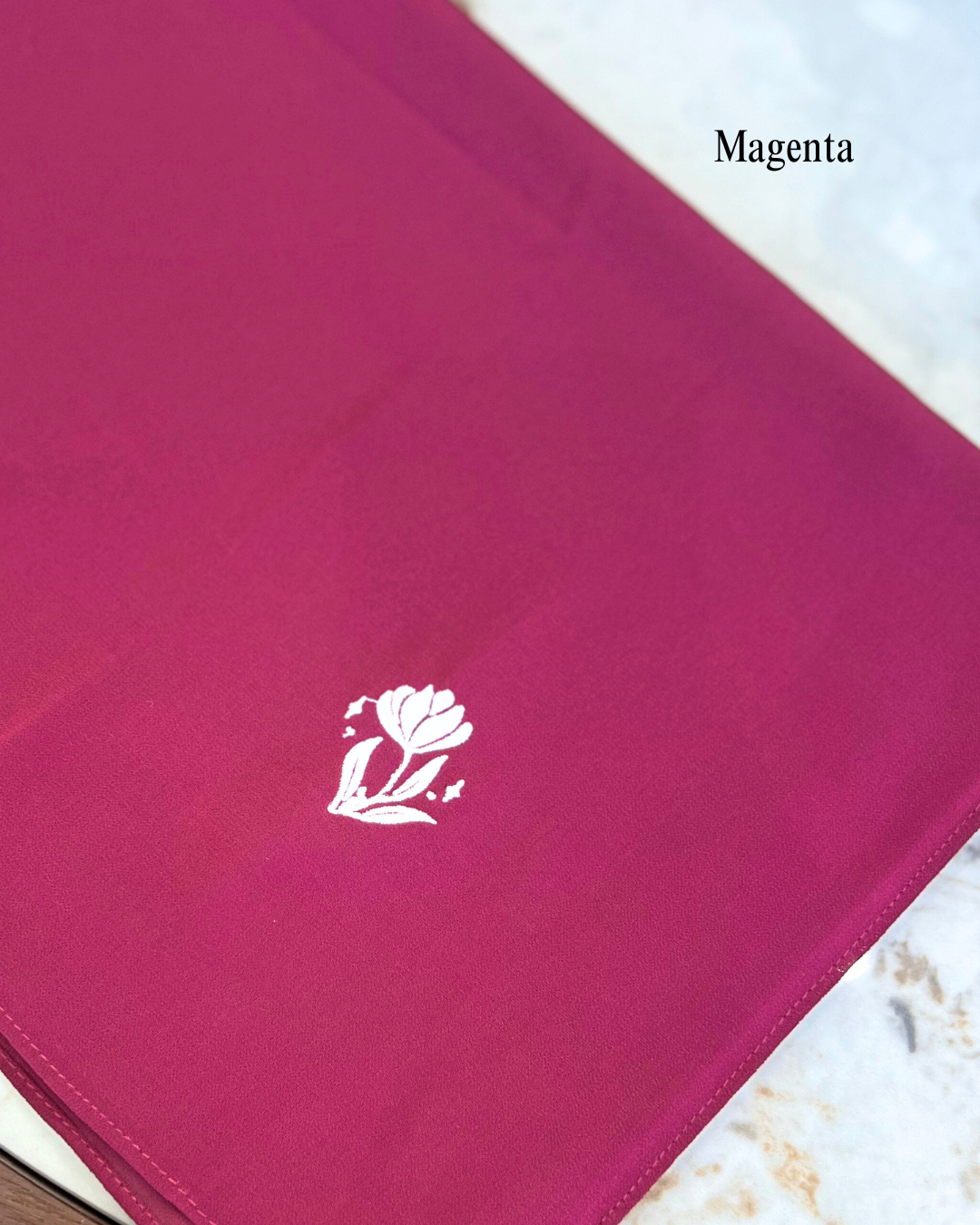(MAGENTA) Plain Shawl